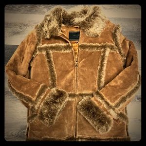 Vintage Rare Avanti Genuine Leather Jacket Fur